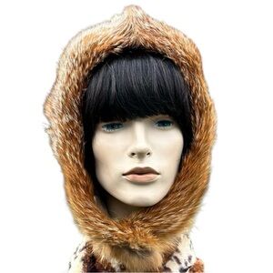 Vintage Red Fox Bonnet